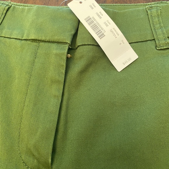 J. Crew Chino Green Shorts Size 6 NWT - Picture 4 of 10